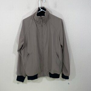 OUTDOOR VOICES Interstate Jacket Men's Small Tan Bomber Nylon Zip Up Lined